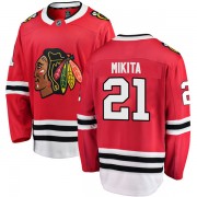 Fanatics Branded Chicago Blackhawks 21 Stan Mikita Red Breakaway Home Men's NHL Jersey