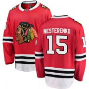 Fanatics Branded Chicago Blackhawks 15 Eric Nesterenko Red Breakaway Home Men's NHL Jersey