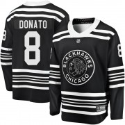 Fanatics Branded Chicago Blackhawks 8 Ryan Donato Premier Black Breakaway Alternate 2019/20 Men's NHL Jersey