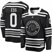 Fanatics Branded Chicago Blackhawks 0 Joshua Ess Premier Black Breakaway Alternate 2019/20 Men's NHL Jersey
