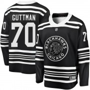 Fanatics Branded Chicago Blackhawks 70 Cole Guttman Premier Black Breakaway Alternate 2019/20 Men's NHL Jersey