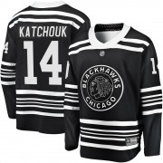 Fanatics Branded Chicago Blackhawks 14 Boris Katchouk Premier Black Breakaway Alternate 2019/20 Men's NHL Jersey