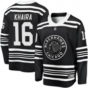 Fanatics Branded Chicago Blackhawks 16 Jujhar Khaira Premier Black Breakaway Alternate 2019/20 Men's NHL Jersey