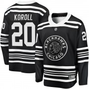 Fanatics Branded Chicago Blackhawks 20 Cliff Koroll Premier Black Breakaway Alternate 2019/20 Men's NHL Jersey