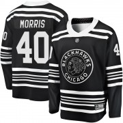 Fanatics Branded Chicago Blackhawks 40 Cale Morris Premier Black Breakaway Alternate 2019/20 Men's NHL Jersey