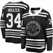 Fanatics Branded Chicago Blackhawks 34 Petr Mrazek Premier Black Breakaway Alternate 2019/20 Men's NHL Jersey