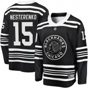 Fanatics Branded Chicago Blackhawks 15 Eric Nesterenko Premier Black Breakaway Alternate 2019/20 Men's NHL Jersey