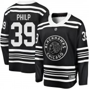 Fanatics Branded Chicago Blackhawks 39 Luke Philp Premier Black Breakaway Alternate 2019/20 Men's NHL Jersey