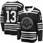 Fanatics Branded Chicago Blackhawks 13 Zach Sanford Premier Black Breakaway Alternate 2019/20 Men's NHL Jersey