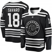 Fanatics Branded Chicago Blackhawks 18 Denis Savard Premier Black Breakaway Alternate 2019/20 Men's NHL Jersey