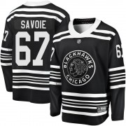 Fanatics Branded Chicago Blackhawks 67 Samuel Savoie Premier Black Breakaway Alternate 2019/20 Men's NHL Jersey