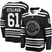 Fanatics Branded Chicago Blackhawks 61 Riley Stillman Premier Black Breakaway Alternate 2019/20 Men's NHL Jersey