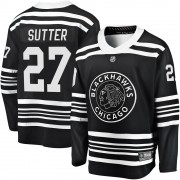Fanatics Branded Chicago Blackhawks 27 Darryl Sutter Premier Black Breakaway Alternate 2019/20 Men's NHL Jersey