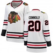 Fanatics Branded Chicago Blackhawks 20 Brett Connolly White Breakaway Away Women's NHL Jersey