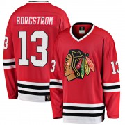 Fanatics Branded Chicago Blackhawks 13 Henrik Borgstrom Premier Red Breakaway Heritage Youth NHL Jersey