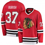 Fanatics Branded Chicago Blackhawks 37 Adam Burish Premier Red Breakaway Heritage Youth NHL Jersey