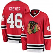 Fanatics Branded Chicago Blackhawks 46 Louis Crevier Premier Red Breakaway Heritage Youth NHL Jersey