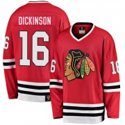 Fanatics Branded Chicago Blackhawks 16 Jason Dickinson Premier Red Breakaway Heritage Youth NHL Jersey
