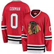 Fanatics Branded Chicago Blackhawks 0 Liam Gorman Premier Red Breakaway Heritage Youth NHL Jersey