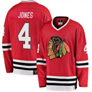 Fanatics Branded Chicago Blackhawks 4 Seth Jones Premier Red Breakaway Heritage Youth NHL Jersey