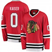 Fanatics Branded Chicago Blackhawks 0 Wyatt Kaiser Premier Red Breakaway Heritage Youth NHL Jersey