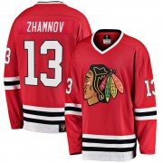 Fanatics Branded Chicago Blackhawks 13 Alex Zhamnov Premier Red Breakaway Heritage Youth NHL Jersey