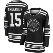 Fanatics Branded Chicago Blackhawks 15 Joey Anderson Premier Black Breakaway Alternate 2019/20 Women's NHL Jersey