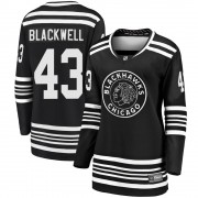 Fanatics Branded Chicago Blackhawks 43 Colin Blackwell Premier Black Breakaway Alternate 2019/20 Women's NHL Jersey