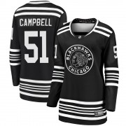 Fanatics Branded Chicago Blackhawks 51 Brian Campbell Premier Black Breakaway Alternate 2019/20 Women's NHL Jersey