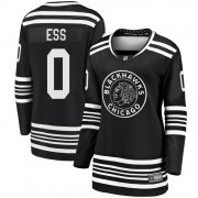 Fanatics Branded Chicago Blackhawks 0 Joshua Ess Premier Black Breakaway Alternate 2019/20 Women's NHL Jersey