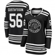 Fanatics Branded Chicago Blackhawks 56 Erik Gustafsson Premier Black Breakaway Alternate 2019/20 Women's NHL Jersey
