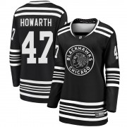 Fanatics Branded Chicago Blackhawks 47 Kale Howarth Premier Black Breakaway Alternate 2019/20 Women's NHL Jersey