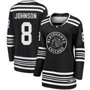 Fanatics Branded Chicago Blackhawks 8 Jack Johnson Premier Black Breakaway Alternate 2019/20 Women's NHL Jersey