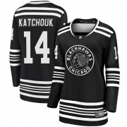 Fanatics Branded Chicago Blackhawks 14 Boris Katchouk Premier Black Breakaway Alternate 2019/20 Women's NHL Jersey
