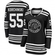 Fanatics Branded Chicago Blackhawks 55 Kevin Korchinski Premier Black Breakaway Alternate 2019/20 Women's NHL Jersey