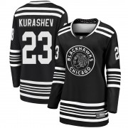 Fanatics Branded Chicago Blackhawks 23 Philipp Kurashev Premier Black Breakaway Alternate 2019/20 Women's NHL Jersey