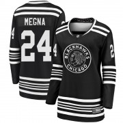 Fanatics Branded Chicago Blackhawks 24 Jaycob Megna Premier Black Breakaway Alternate 2019/20 Women's NHL Jersey
