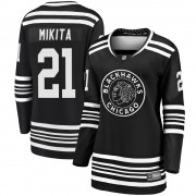 Fanatics Branded Chicago Blackhawks 21 Stan Mikita Premier Black Breakaway Alternate 2019/20 Women's NHL Jersey