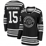 Fanatics Branded Chicago Blackhawks 15 Eric Nesterenko Premier Black Breakaway Alternate 2019/20 Women's NHL Jersey