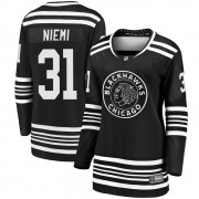 Fanatics Branded Chicago Blackhawks 31 Antti Niemi Premier Black Breakaway Alternate 2019/20 Women's NHL Jersey