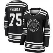 Fanatics Branded Chicago Blackhawks 75 Alec Regula Premier Black Breakaway Alternate 2019/20 Women's NHL Jersey