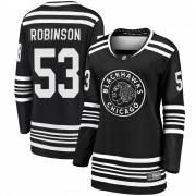 Fanatics Branded Chicago Blackhawks 53 Buddy Robinson Premier Black Breakaway Alternate 2019/20 Women's NHL Jersey