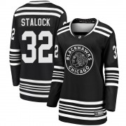 Fanatics Branded Chicago Blackhawks 32 Alex Stalock Premier Black Breakaway Alternate 2019/20 Women's NHL Jersey