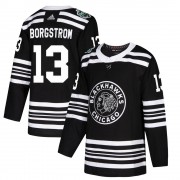 Adidas Chicago Blackhawks 13 Henrik Borgstrom Authentic Black 2019 Winter Classic Youth NHL Jersey