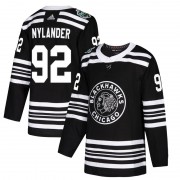 Adidas Chicago Blackhawks 92 Alexander Nylander Authentic Black 2019 Winter Classic Youth NHL Jersey