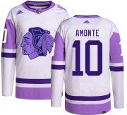 Adidas Chicago Blackhawks 10 Tony Amonte Authentic Hockey Fights Cancer Men's NHL Jersey