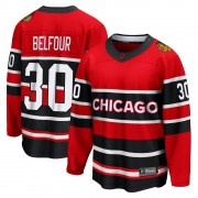 Fanatics Branded Chicago Blackhawks 30 ED Belfour Red Breakaway Special Edition 2.0 Men's NHL Jersey