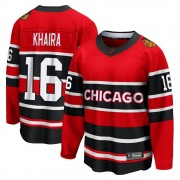 Fanatics Branded Chicago Blackhawks 16 Jujhar Khaira Red Breakaway Special Edition 2.0 Men's NHL Jersey