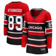 Fanatics Branded Chicago Blackhawks 89 Andreas Athanasiou Red Breakaway Special Edition 2.0 Women's NHL Jersey