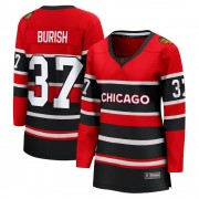 Fanatics Branded Chicago Blackhawks 37 Adam Burish Red Breakaway Special Edition 2.0 Women's NHL Jersey
